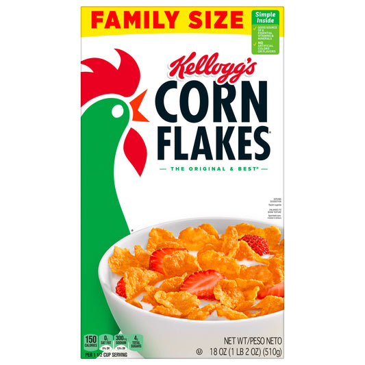 Cereal Corn Flakes Tamaño Familiar 18 oz
