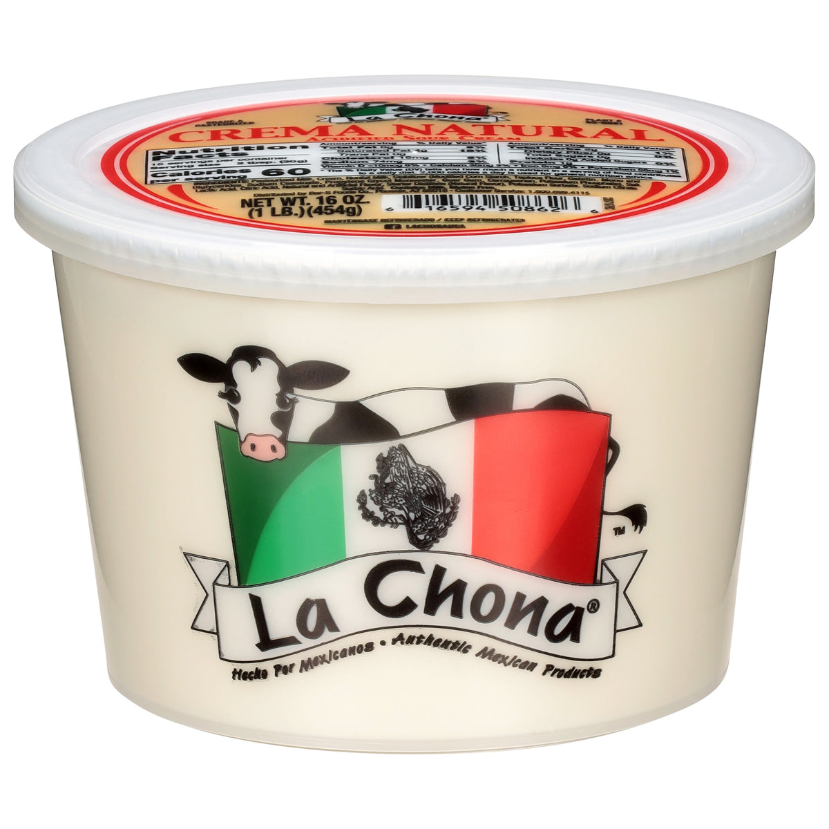 La Chona Acidified Sour Cream 16 oz
