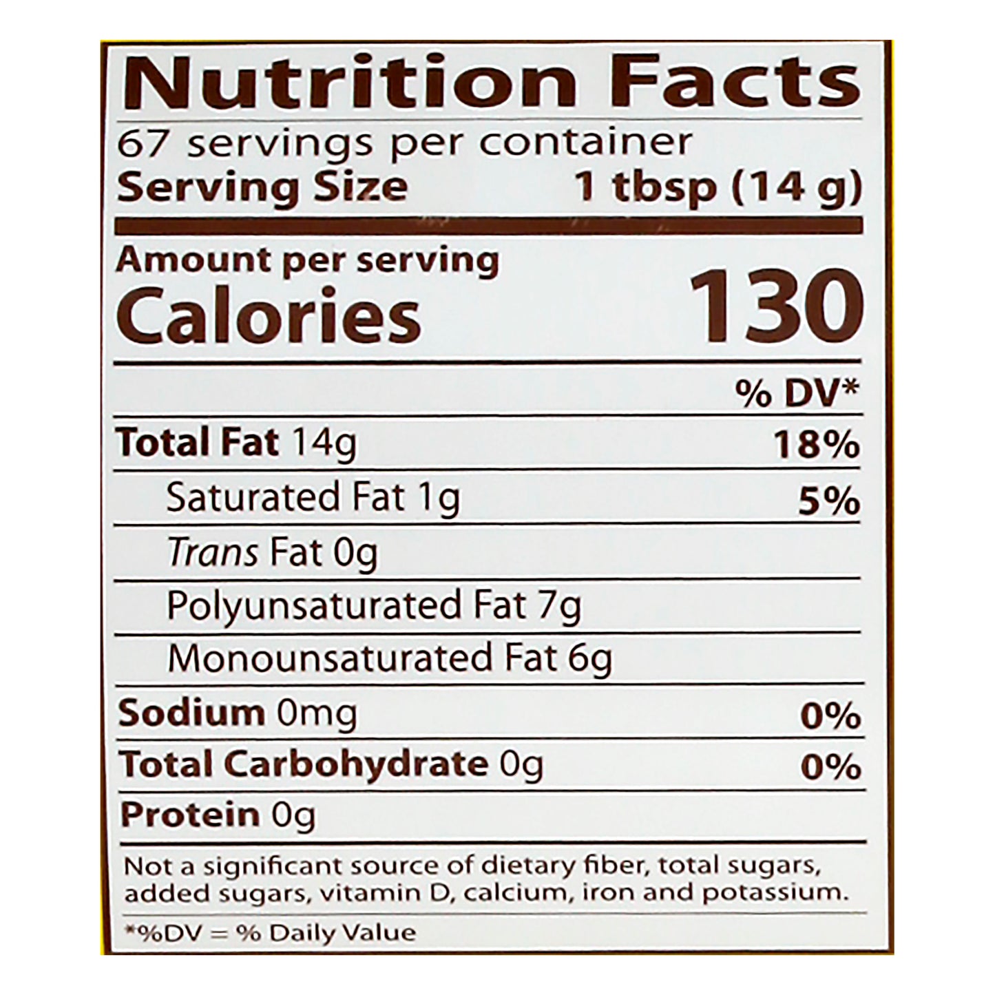 1 2 3 Aceite vegetal 33.8 oz