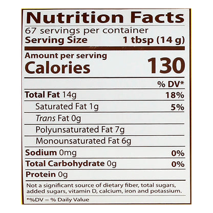 1 2 3 Aceite vegetal 33.8 oz