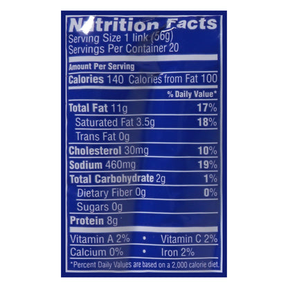 FUD Chicken Franks Pork Added 40 oz