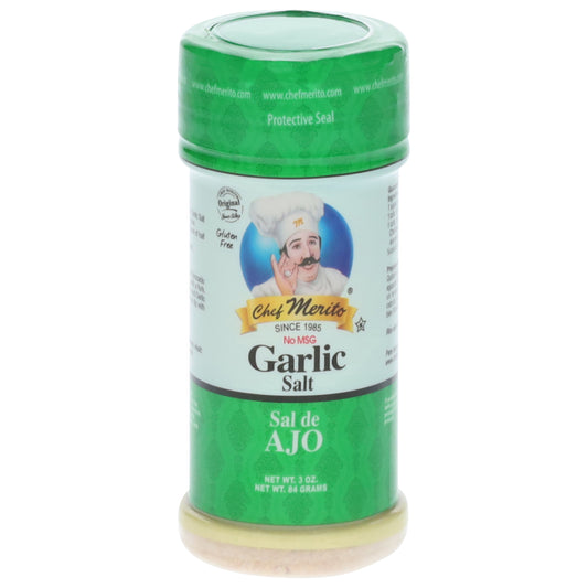 Chef Merito Garlic Salt 3 oz