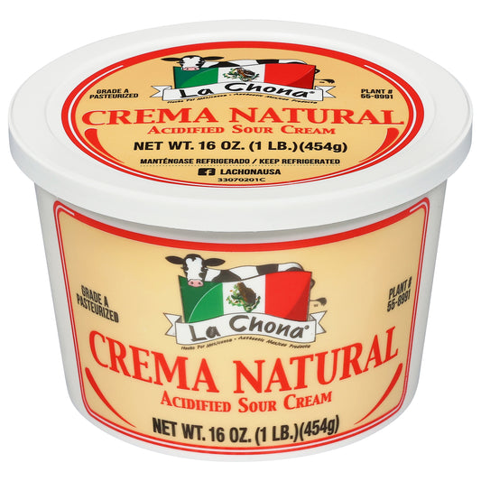 La Chona Acidified Sour Cream 16 oz