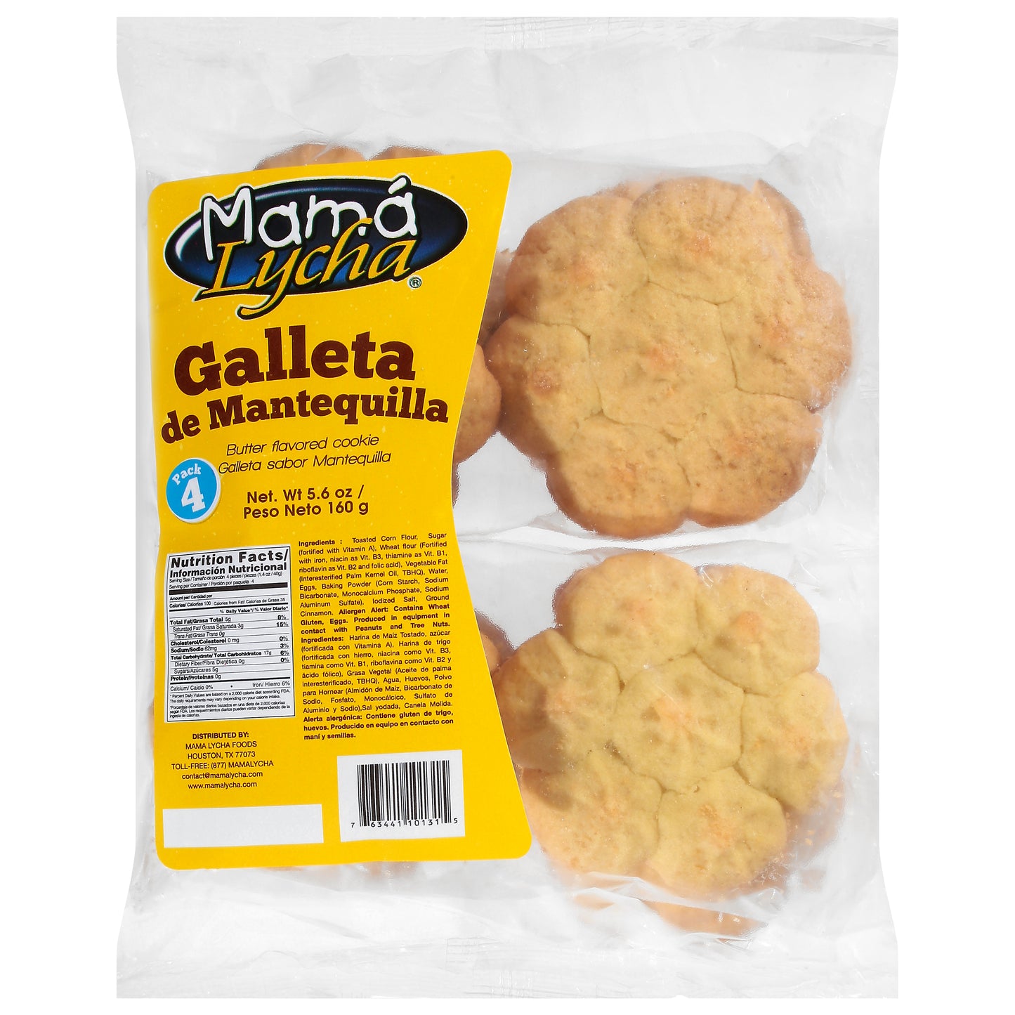 Mama Lycha Butter Flavored Cookie 4 ea