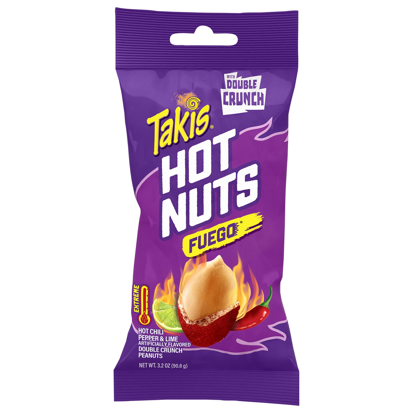 Takis Hot Nuts Extreme Fuego Double Crunch Peanuts 3.2 oz