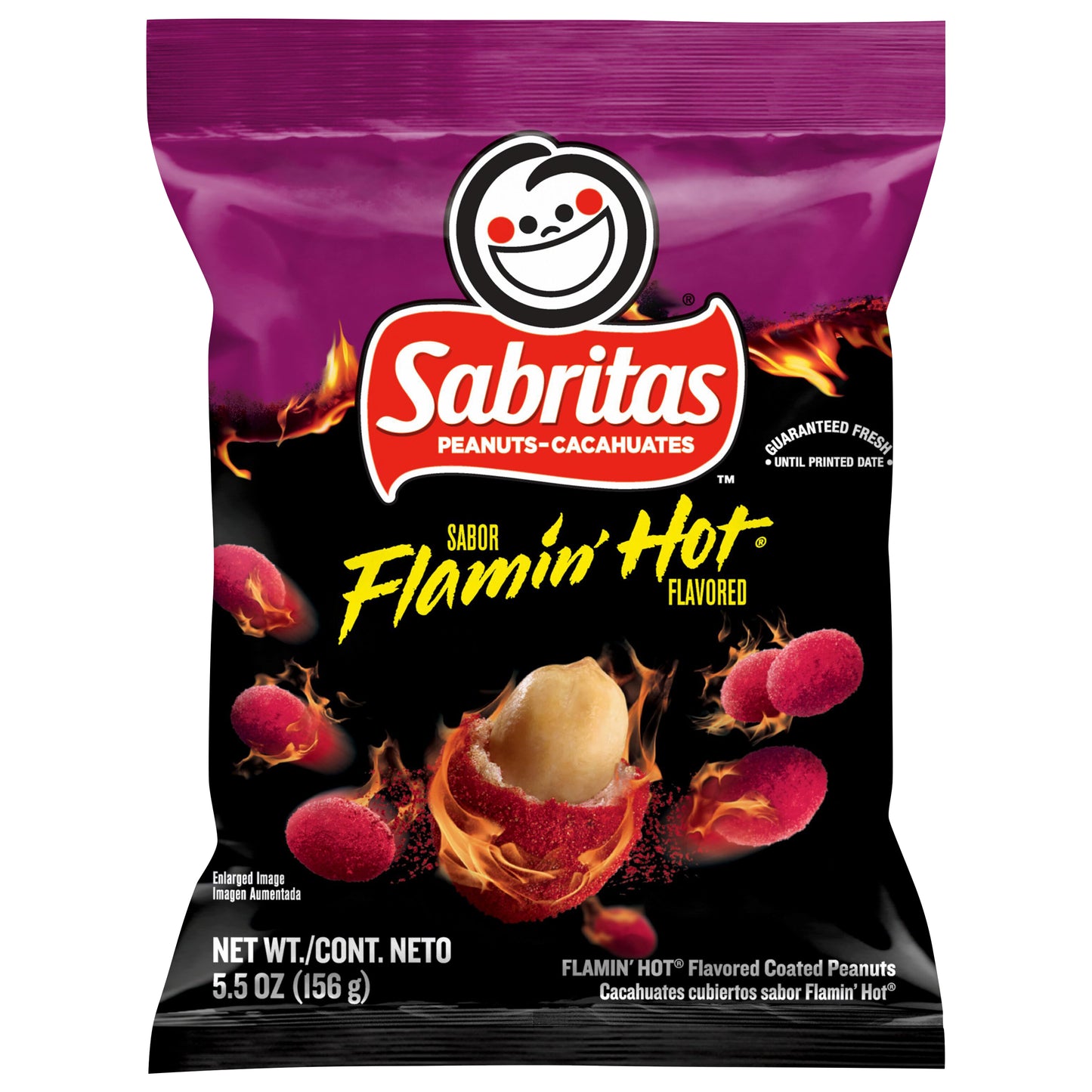Sabritas Coated Peanuts Flamin' Hot Flavored 5.5 Oz