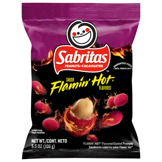 Sabritas Coated Peanuts Flamin' Hot Flavored 5.5 Oz