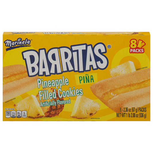 Marinela Barritas Filled Pineapple Cookies 8 - 2.36 oz Packs