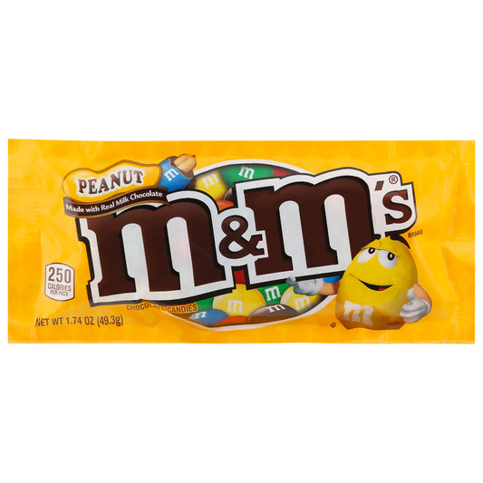 M&M's Peanut Chocolate Candies 1.74 oz Package