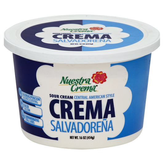 Nuestra Crema Sour Cream Central American Style 16 oz