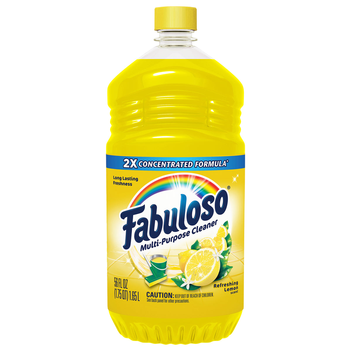 Fabuloso Multi-Purpose Cleaner, 2X Concentrated Formula, Lemon Scent, 56 Oz.