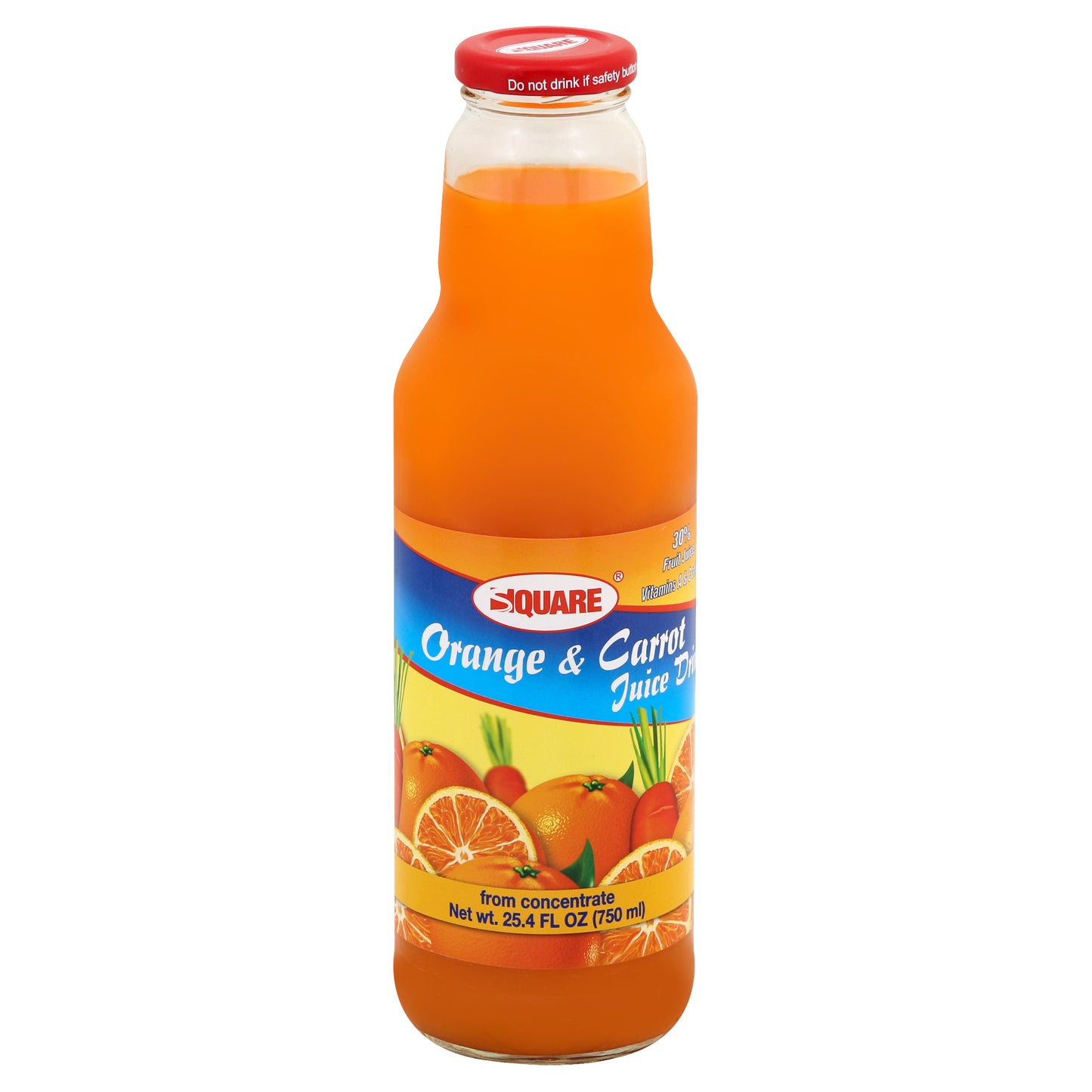 Square Juice Drink 25.4 oz - Carrot & Orange
