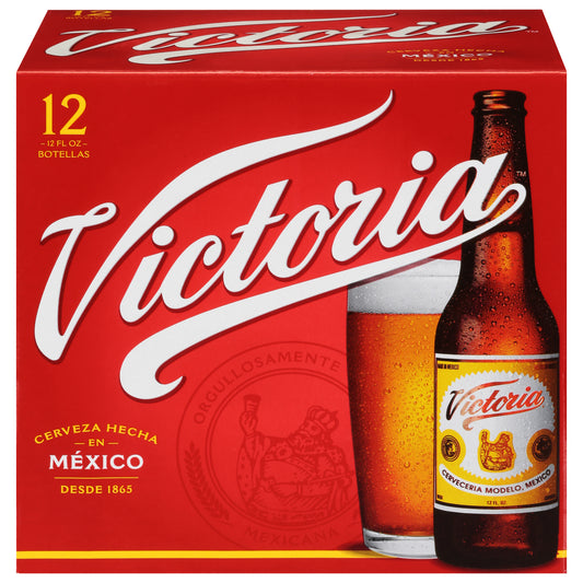 Victoria Mexican Lager Beer, 12 pk 12 fl oz Bottles, 4.0% ABV