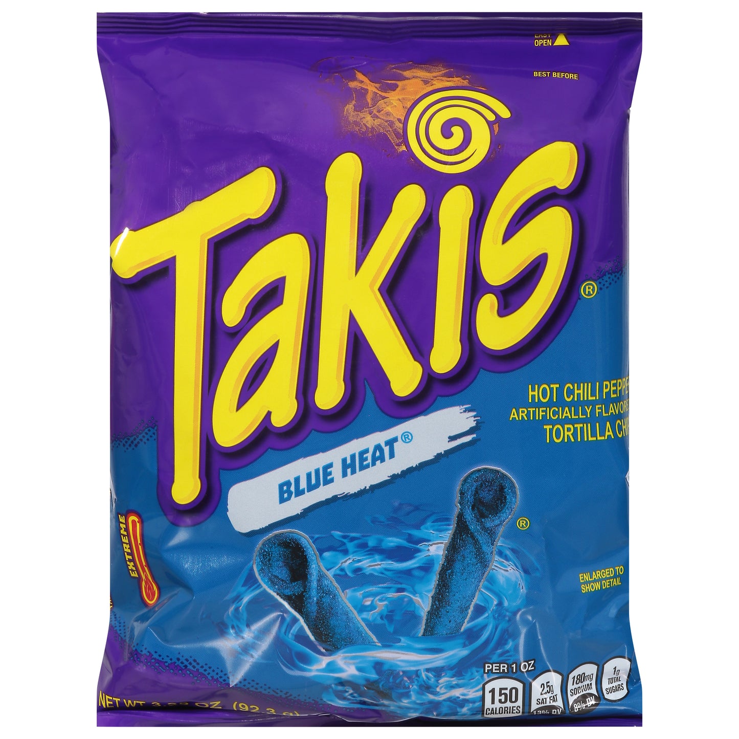 Takis Extreme Blue Heat Tortilla Chips 3.25 oz