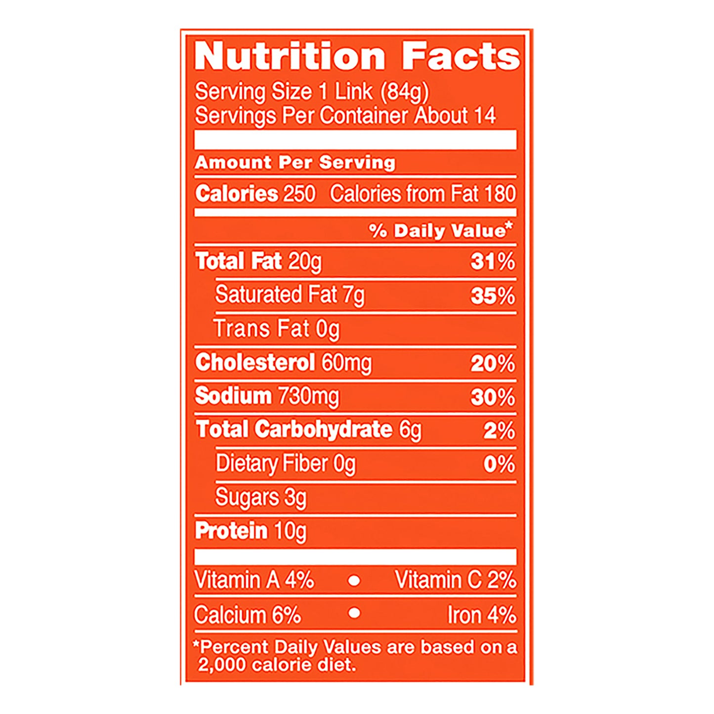 FUD Jalapeno and Cheddar Hot Links 14 ea