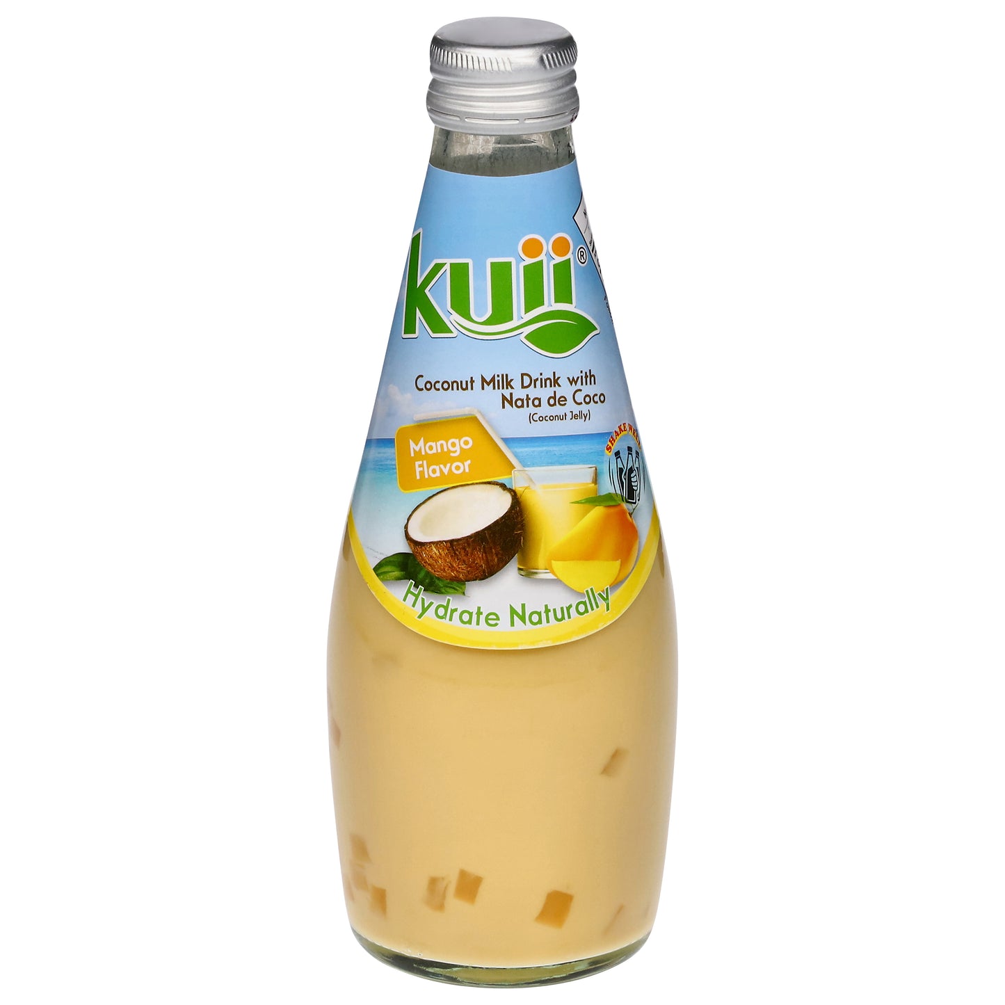 Kuii Mango Flavor Coconut Milk Drink with Nata de Coco 9.8 fl oz