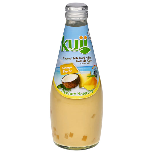 Kuii Mango Flavor Coconut Milk Drink with Nata de Coco 9.8 fl oz