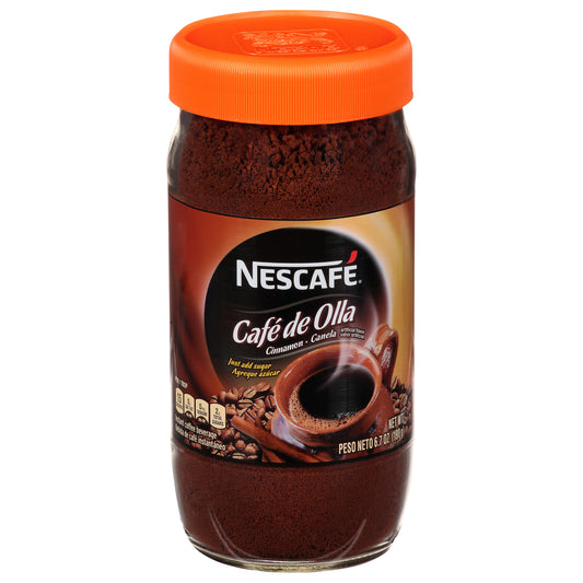 Nescafe Instant Cinnamon Cafe De Olla Coffee 6.7 oz