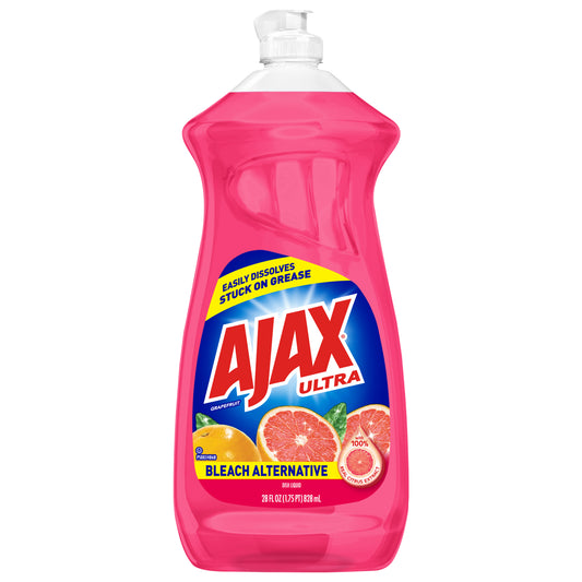 Ajax Ultra Bleach Alternative Liquid Dish Soap, Grapefruit - 28 Fl. Oz.