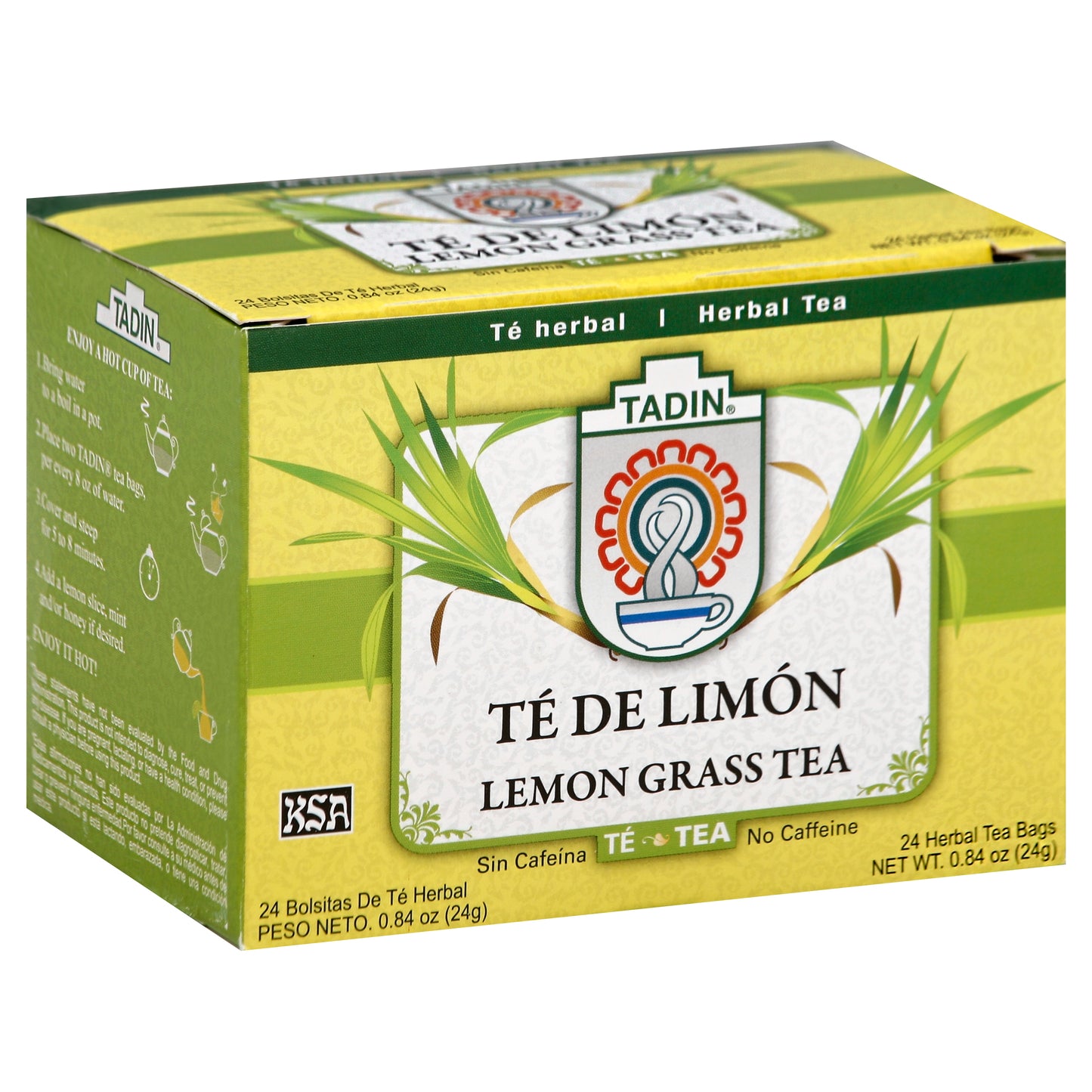 Tadin Herbal Tea 24 ea - LEMON GRASS TEA