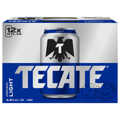 Tecate Light Lager Beer 12 - 12 fl oz Cans