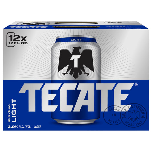 Tecate Light Lager Beer 12 - 12 fl oz Cans