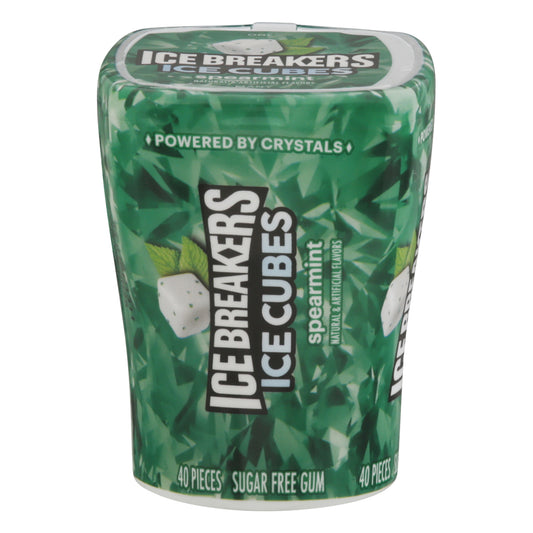 Ice Breakers Sugar Free Ice Cubes Spearmint Gum 40 Pieces