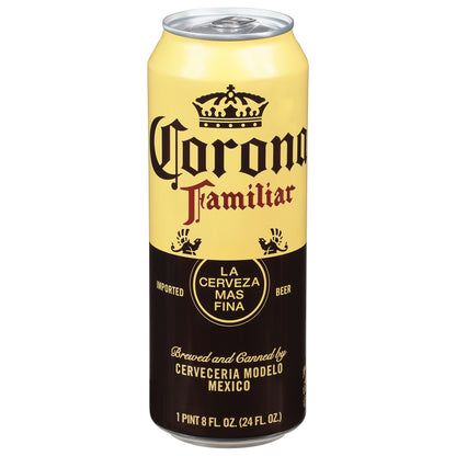 Corona Familiar Mexican Lager Beer, 24 fl oz Can, 4.8% ABV