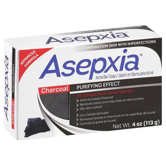 Asepxia Charcoal Acne Bar Soap 4 oz