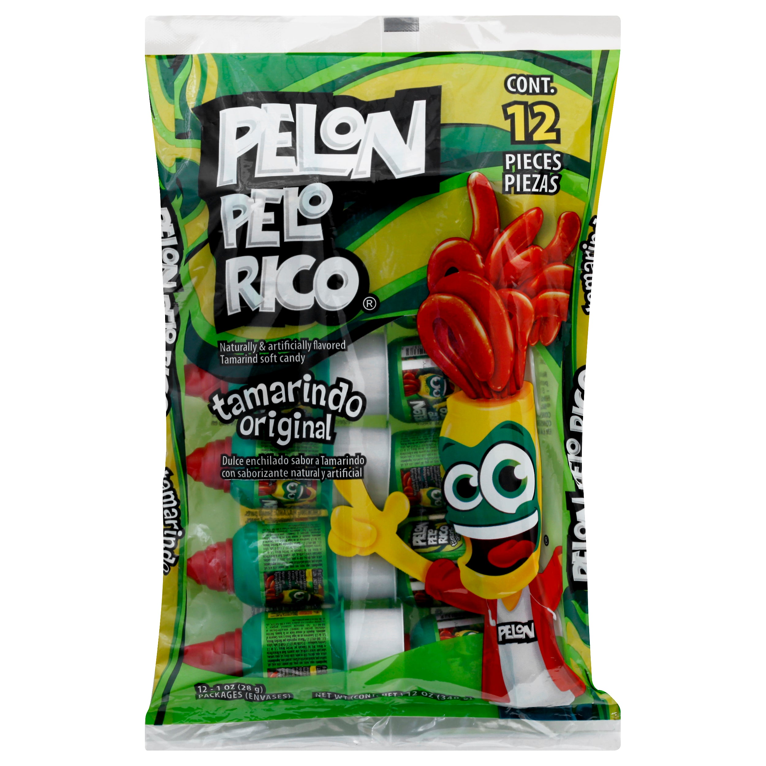 Pelon Pelo Rico Original Tamarindo 12 ea – El Gran Valle Verde