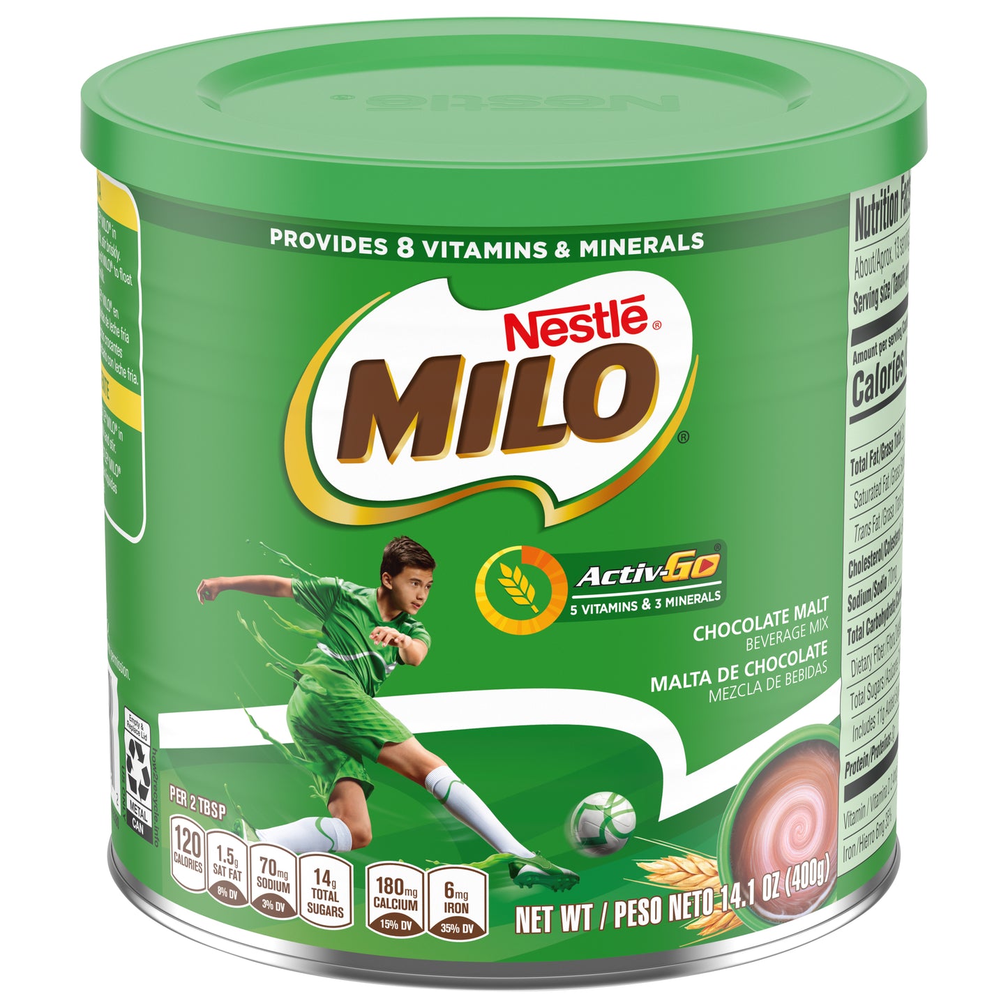 Milo Activ-Go Chocolate Malt Beverage Mix 14.1 oz