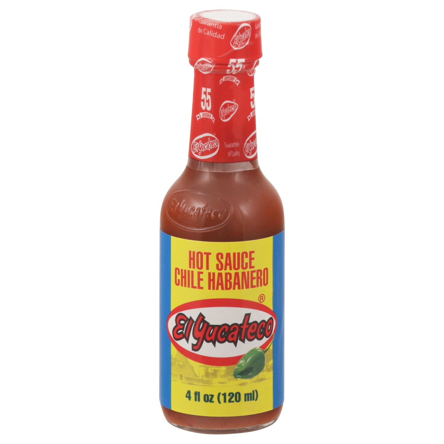 El Yucateco Chile Habanero Hot Sauce 4 fl oz - RED