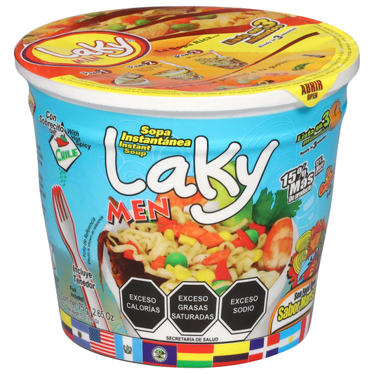 Laky Men Sea Food Flavor Instant Soup 2.65 oz