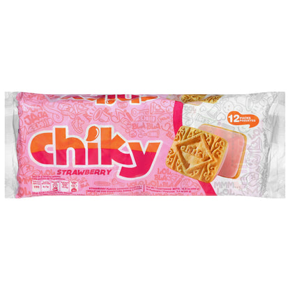 Chiky Strawberry Cookies 12 - 1.4 oz Packs