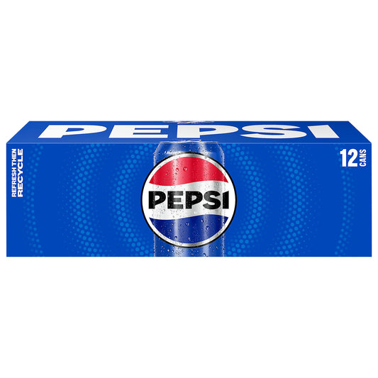 Pepsi Soda Cola 12 Fl Oz 12 Count