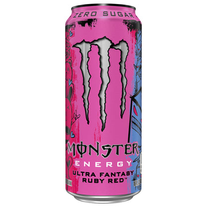 Monster Energy Zero Sugar Ultra Fantasy Ruby Red Energy Drink 16 fl oz