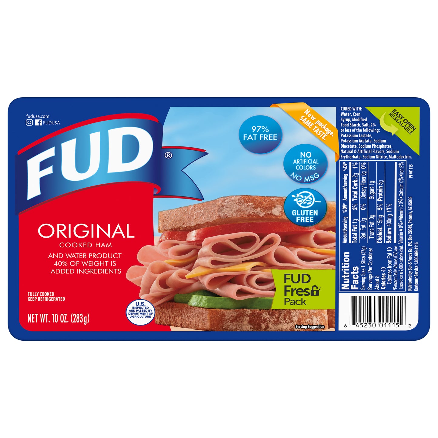FUD Original Cooked Ham 10 oz