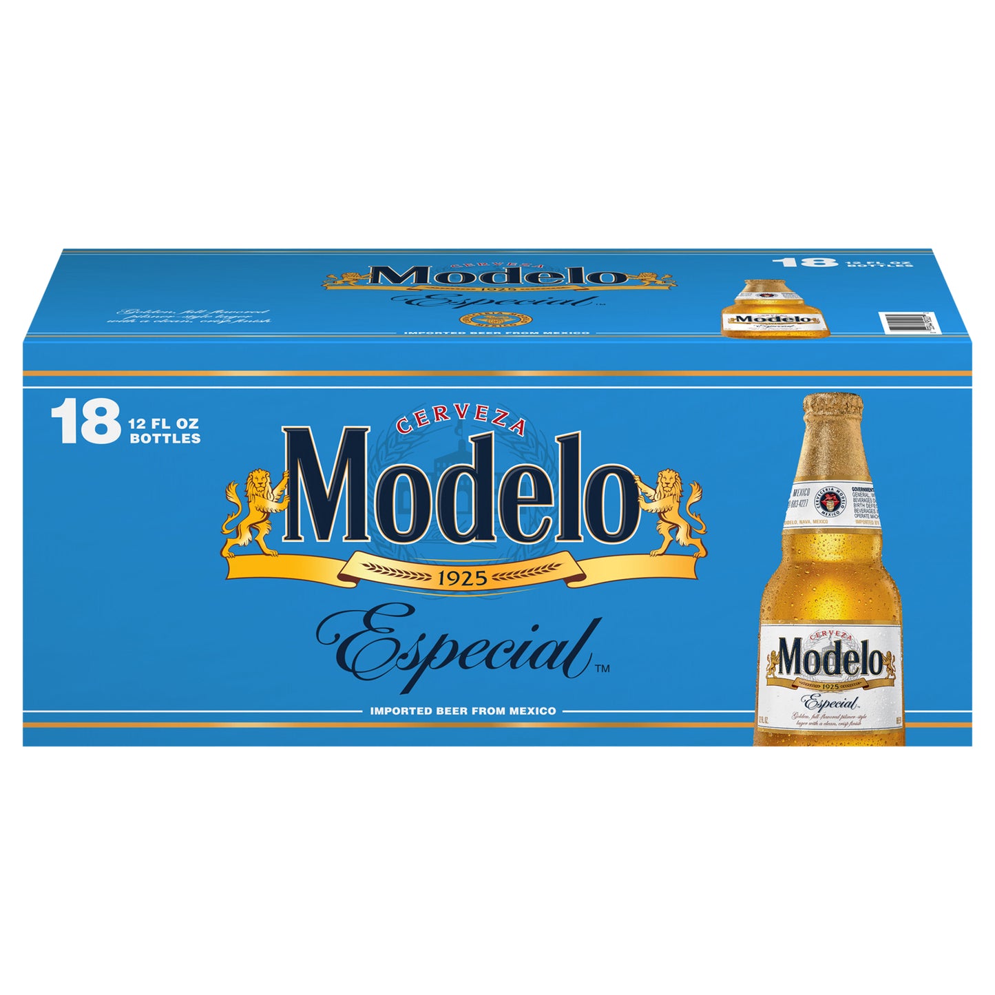 Modelo Especial Mexican Lager Beer, 18 pk 12 fl oz Bottles, 4.4% ABV