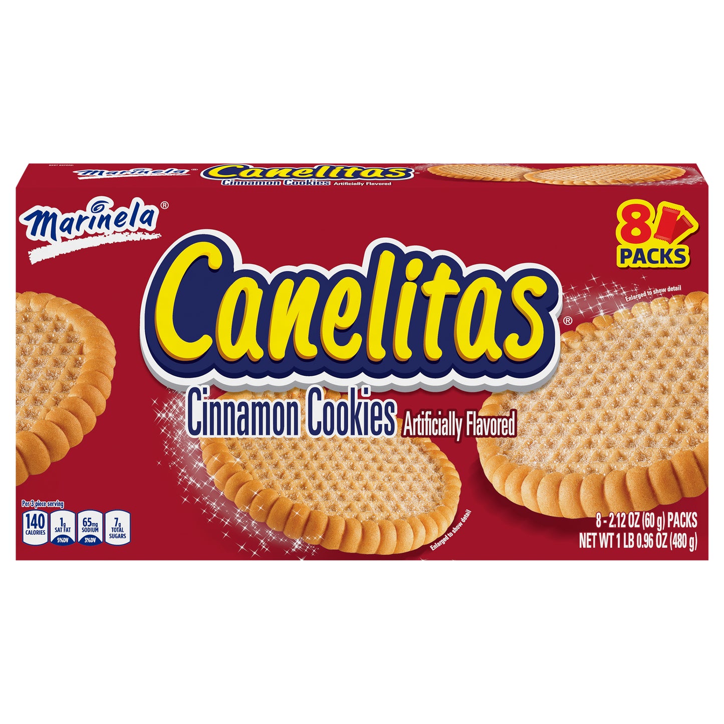 Marinela Canelitas Cinnamon Cookies Box