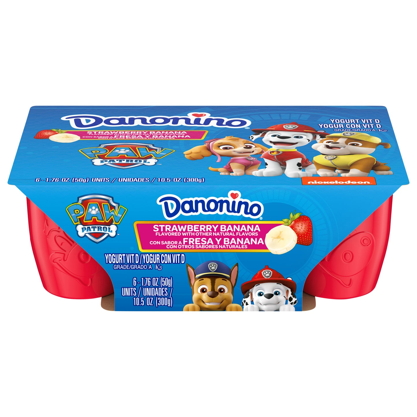 DANONINO STRAWBANANA 6X1.76OZ