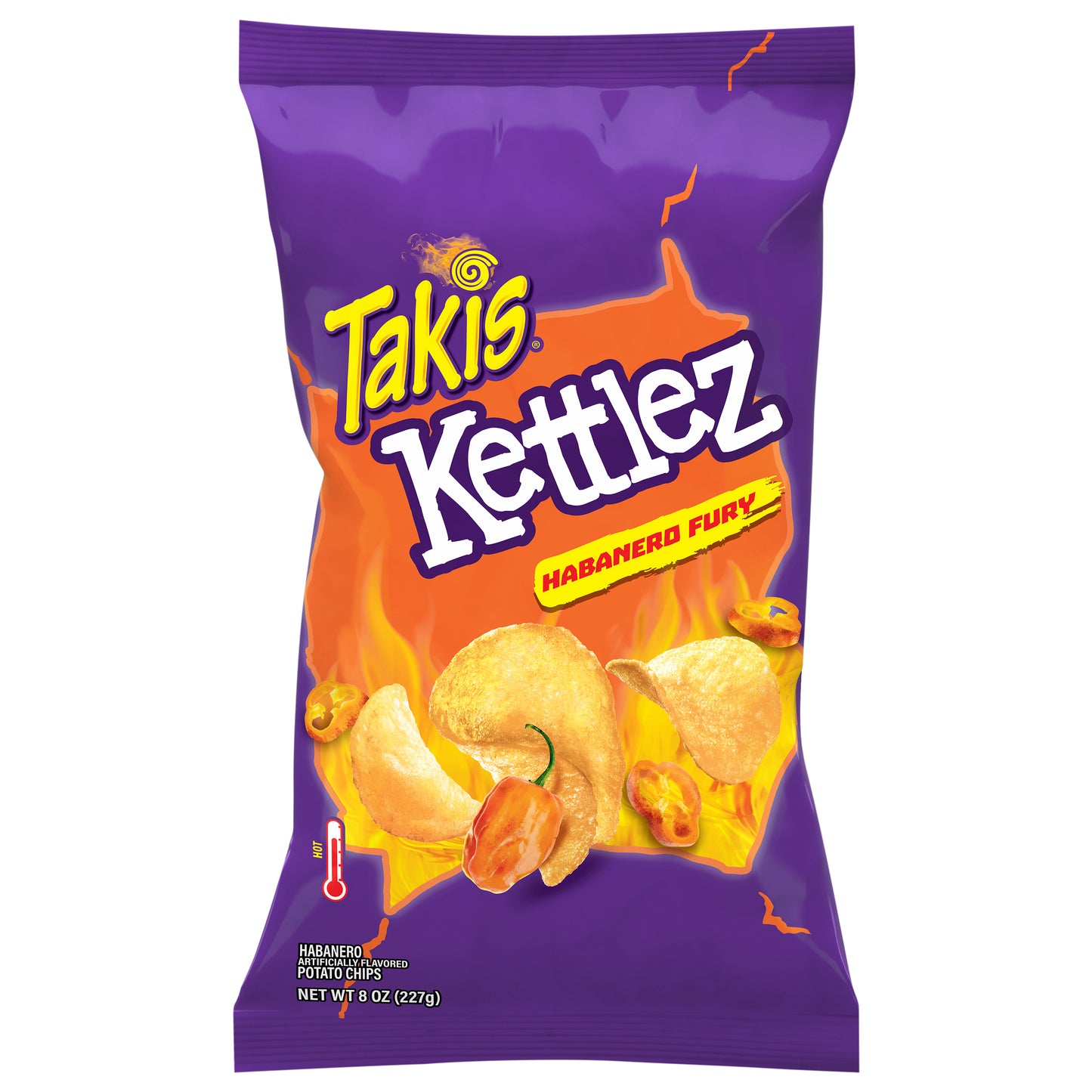 Takis Kettlez Hot Habanero Fury Potato Chips 8 oz