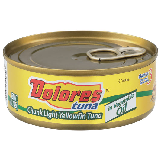 Dolores Chunk Light Yellowfin Tuna in Vegetable Oil 5 oz
