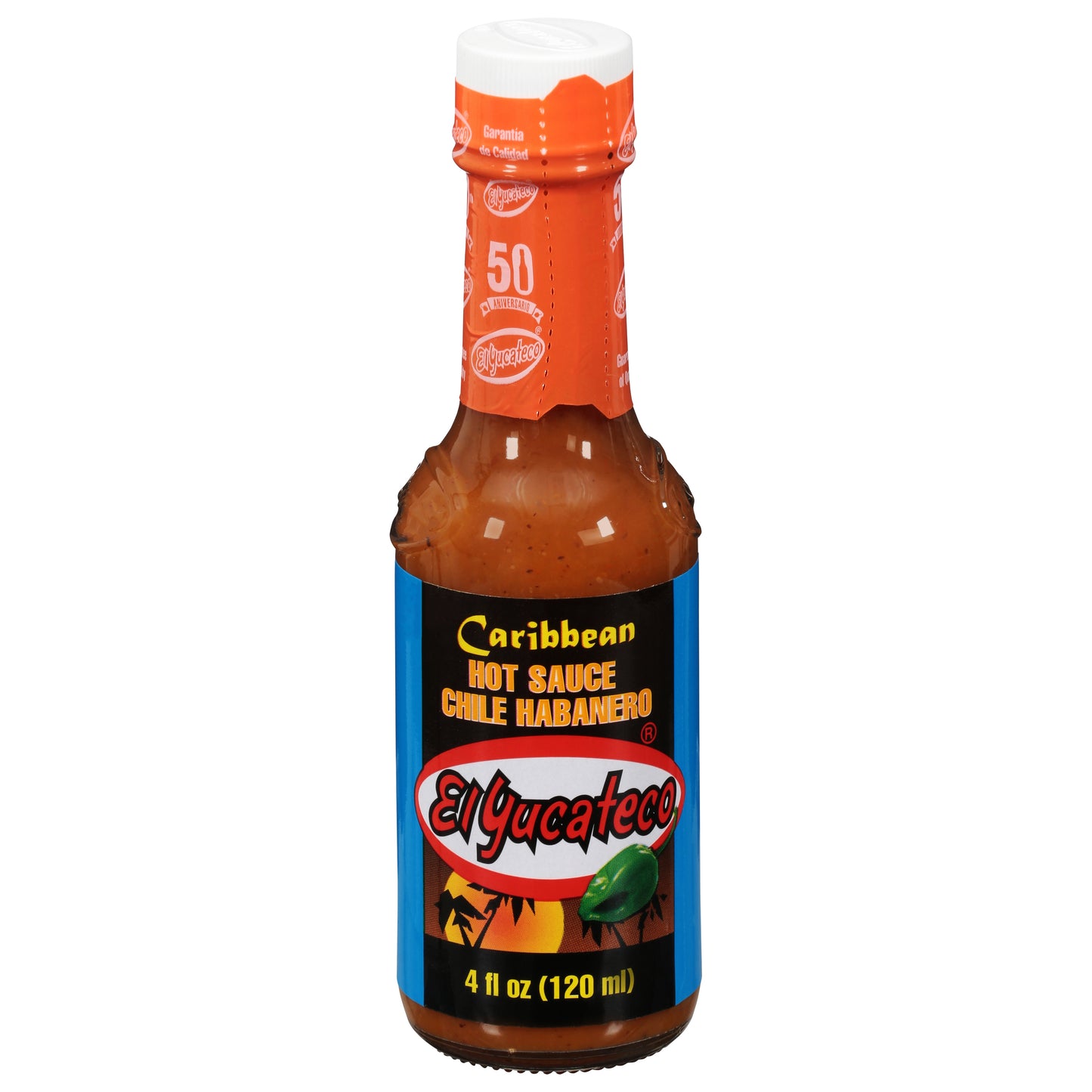 El Yucateco Caribbean Chile Habanero Hot Sauce 4 fl oz