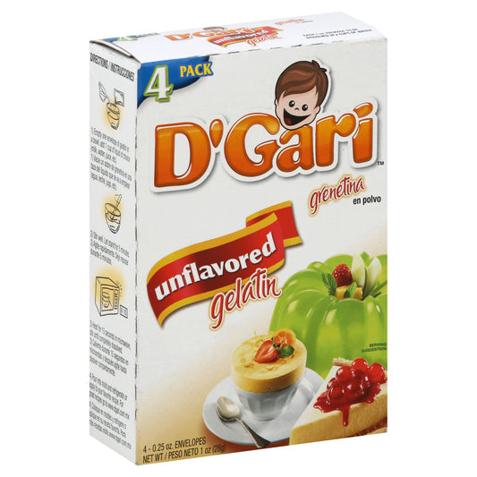 D'Gari Gelatin 4 ea