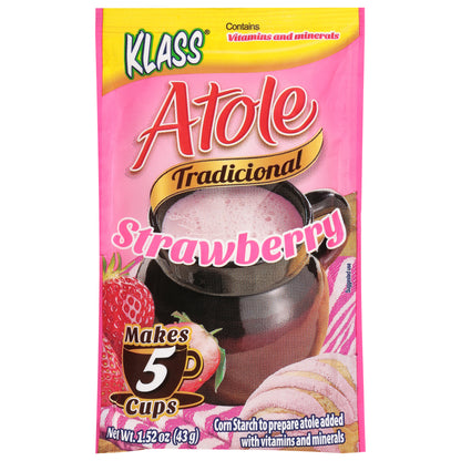 Klass Atole Tradicional Strawberry Drink Mix 1.52 oz