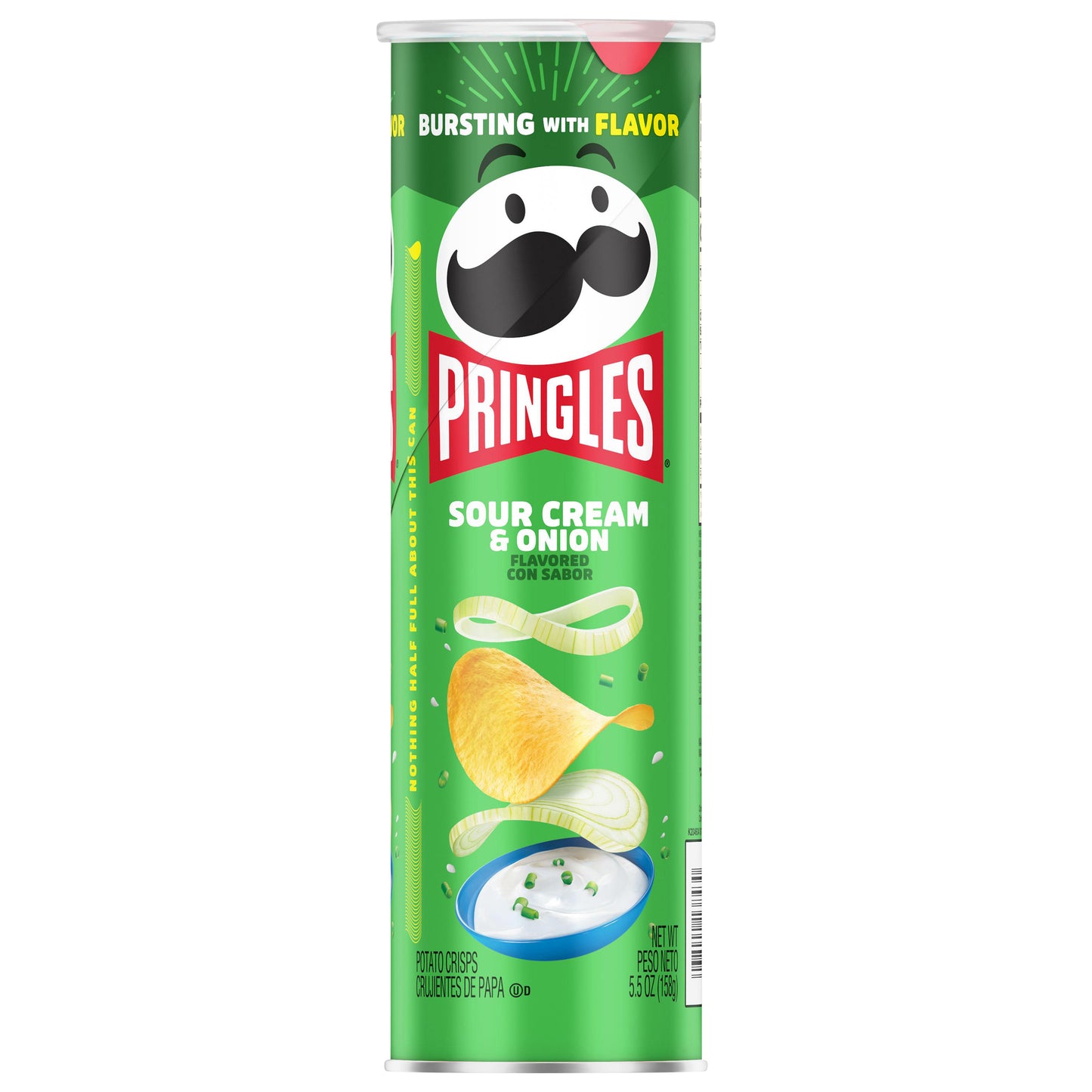 Papas fritas Pringles® con crema agria y cebolla