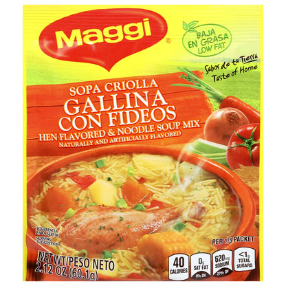 Maggi Hen Flavored Noodle Soup Mix 2.12 oz