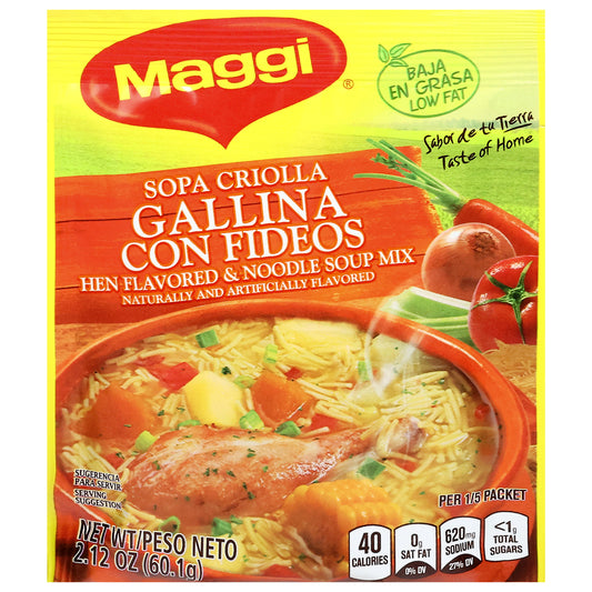 Maggi Hen Flavored Noodle Soup Mix 2.12 oz