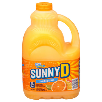 Bebida de zumo de naranja original SunnyD Tangy, botella de 1 galón