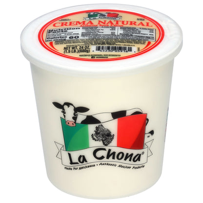 La Chona Acidified Sour Cream 24 oz